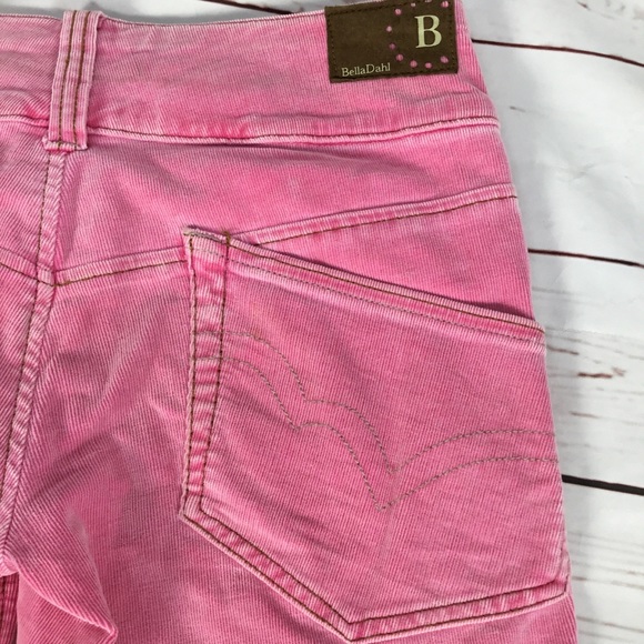 Bella Dahl Pink Corduroy Capri Pants Size 25 - Picture 6 of 7